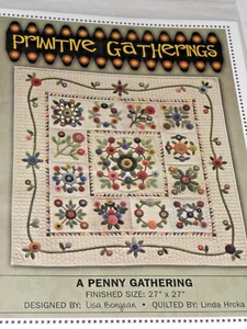 Primitive Gatherings - A Penny Gathering Pattern by Lisa Bongean - Picture 1 of 3