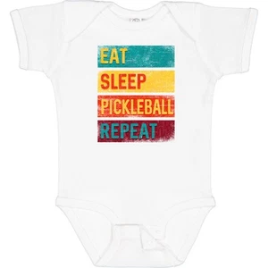 Inktastic Eat Sleep Pickleball Repeat Infant Creeper Sports Funny Retirement Hws - Picture 1 of 10