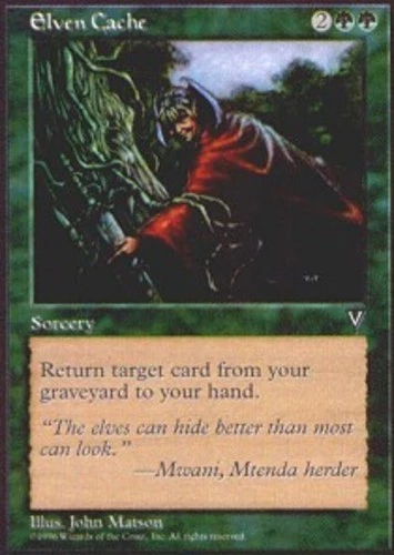 Elven Cache - Visions #105/167 MTG Magic The Gathering - Image 1 of 1