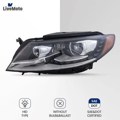 Fit Volkswagen CC 2013-2017 DOT HID Left Driver Headlight w/LED DRL Foto 1 de 4