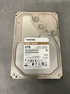 Toshiba N300 8TB NAS Hard Disk Drive, 3.5" SATA 7200 RPM 128MB - Picture 1 of 2