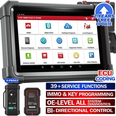 2025 Launch X431 IMMO PLUS PRO 5 X-PROG 3 Diagnostic Tool Key Program ECU Coding - Image 1 of 4