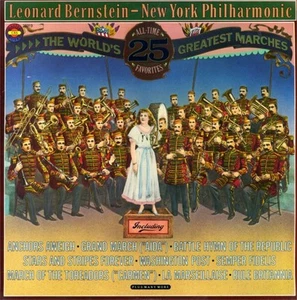 Leonard Bernstein - New York Philharmonic, The World's 25 Greatest Marches, (2xL - Picture 1 of 6