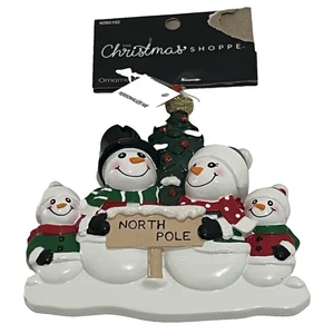 The Christmas Shoppe Adornos Muñecos de Nieve Polo Norte, NUEVO - Imagen 1 de 5
