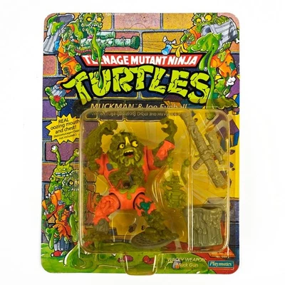 复古 1990 年玩伴 TMNT 忍者神龟 Muckman & Joe 眼球可动人偶 -N — 第 1/4 张图片