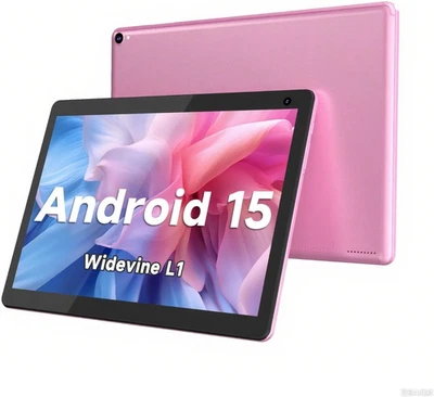 Tablet 10 Inch, Android 15 Tablet, 32GB ROM 1TB Expand Computer Tablets, Quad Co - Image 1 of 4