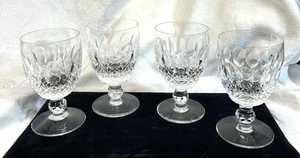 4 WATERFORD Crystal COLLEEN  WATER GOBLETS,  5 1/4"   8 OZ  VGC    Gothic Mark - Picture 1 of 2