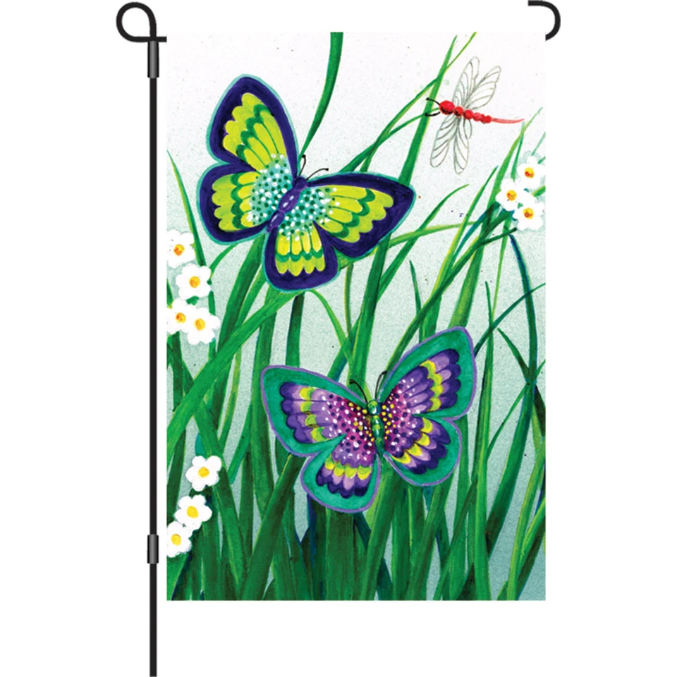 Sonata de Mariposas (12" x 18" aprox.) Bandera Tamaño Jardín PR 56215 Foto 1 de 1