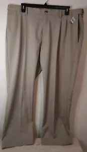 Haggar Dress Pants Mens 44x30 Khaki Cool Right Performance Flex NWT MSRP $70 - Bild 1 von 8