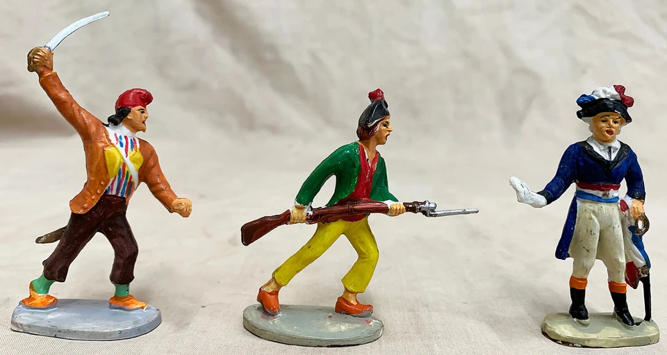 Jim - Figuras da Revolução Francesa - soldado de brinquedo pintado vintage década de 1970 60mm - Imagem 1 de 1