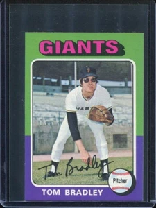 1975 Topps MINI Baseball # 179 Tom Bradley (NM-MT) Near Mint to Mint - Picture 1 of 2