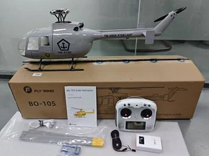 Fly Wing V4 BO-105 6CH GPS Self-Stabilizing 4 Blades RC RTF Helicopter 2 Battery - Picture 1 of 20