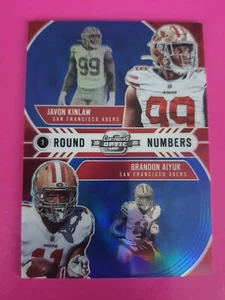 2020 Panini Contenders Optic BRANDON AIYUK JAVON KINLAW RC Round Numbers /99 - Bild 1 von 3