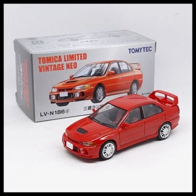 Tomica Limited Vintage LV-N186d MITSUBISHI LANCER GSR EVOLUTION 4 IV TOMYTEC (B) - Image 1 of 4