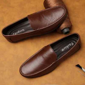 Men Shoes Business Breathable Loafer Moccasins Flat Shoe Casual Leather Footwear - Picture 1 of 24