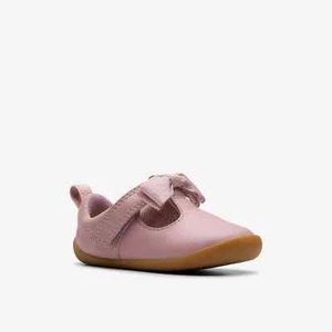 Niñas Clarks Rosa Pre Andadores Roamer Trim - Imagen 1 de 13
