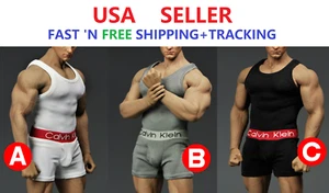 KUNDENSPEZIFISCHE MASSSTAB 1/6 Tank Top Unterwäsche für 12 Zoll MUSKULÖSE MÄNNLICHE FIGUR Phicen M33 M34 - Bild 1 von 6