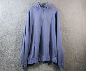 Tommy Bahama Sweater Adult XLT Purple Pullover Quarter Zip  Casual Relax Mens - Picture 1 of 12