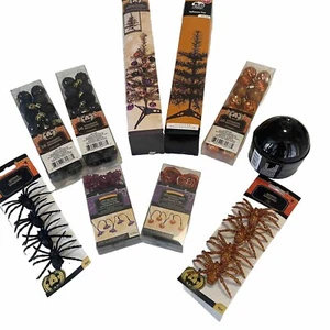 Halloween Baum Konvolut Set Ornamente Lichter schwarz orange Neu mit Etikett - Bild 1 von 22