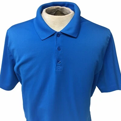 Camisa polo Fila Sports para hombre talla grande azul golf manga corta 3 botones Foto 1 de 4