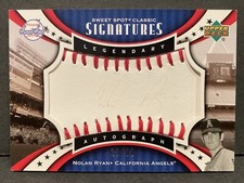 2007 Upper Deck Sweet Spot Classic Signatures Legendary Autograph Nolan Ryan /80