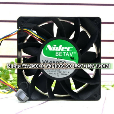 V34809-90 12cm 12038 12V 3.3A violent server industrial cooling fan - Image 1 of 4