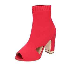 zapatos mujer MICHAEL KORS botines rojo textil BE86