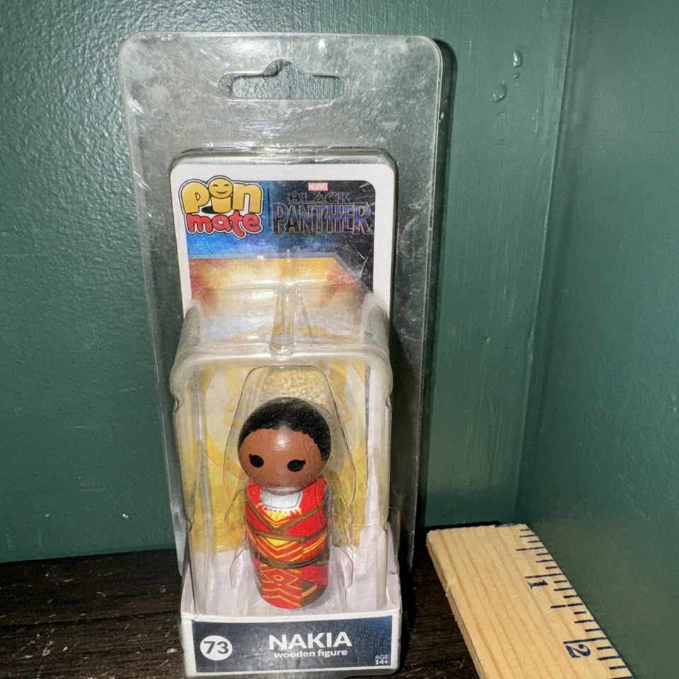 Bif Bang Pow! Figura Pin Mate Madera Marvel Pantera Negra Nakia #73 Foto 1 de 4
