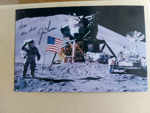 Rare Signed Card James Irwin LMP Apollo 15 The Eighth Man To Walk On The Moon Cover