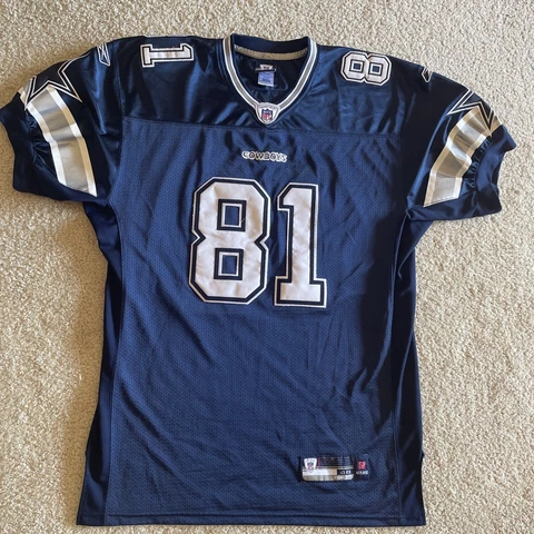 Reebok Dallas Cowboys Terrell Owens #81 Pro Cut Sewn Blue Jersey-Size 48 Cover