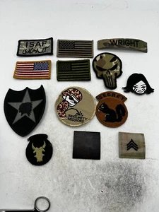13 Patch lot of GWOT US Army Military unit & Morale patches ISAF OEF OIF - Picture 1 of 6