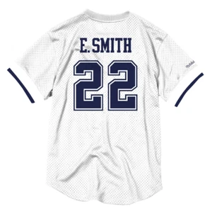 Emmitt Smith #22 Dallas Cowboys 75th Anniversary  Mitchell & Ness Jersey-White - Picture 1 of 2
