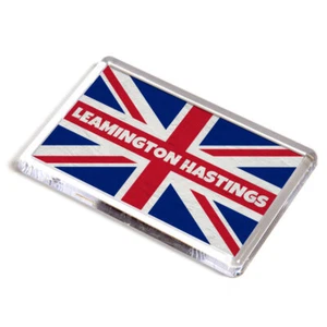 FRIDGE MAGNET - Leamington Hastings - Union Jack Flag - Picture 1 of 1