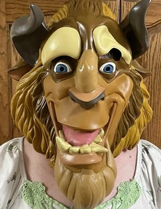 Disney Beauty & The Beast Deluxe Adult Latex Halloween Mask Disguise - Picture 1 of 6