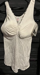 Camisola Softee Damas Primera Mastectomía Mediana Blanca Soporte Tanque Amoena Almohadillas - Imagen 1 de 24