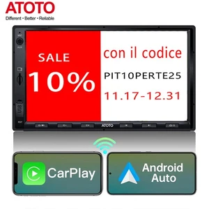 ATOTO F7 WE 7" Autoradio 2 DIN GPS CarPlay senza fili e Android Auto senza fili - Foto 1 di 12