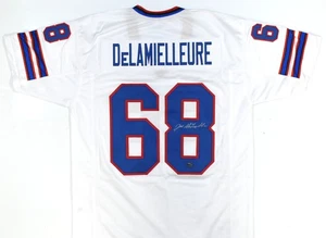 Joe DeLamielleure signiertes weißes Pro Style Trikot - Prova * silber - Bild 1 von 3