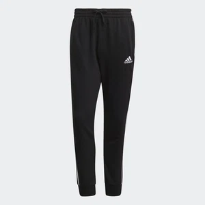 adidas men Essentials French Terry Tapered Cuff 3-Stripes Pants - Picture 1 of 6