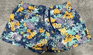 Patagonia Shorts Women’s Size S Blue Teal Palm Trees Sand Dollar Beachy Pockets - Picture 1 of 12