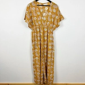 World Market Crop Wide Leg Jumpsuit Size L/XL - Picture 1 of 8