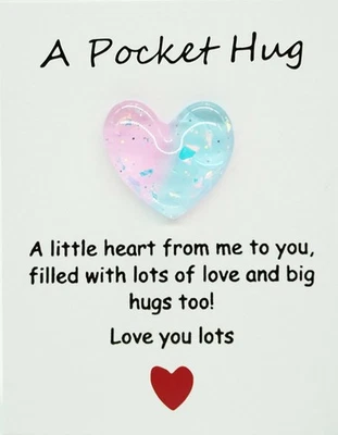 Pocket Hugs Heart Cards Inspirational Gift Cards for Family Friends & Loved Ones - Image 1 of 4
