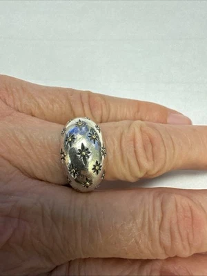 Konstantino 18k Gold Sterling Silver Astria Constellation Ring Size 7.5 - Image 1 of 4