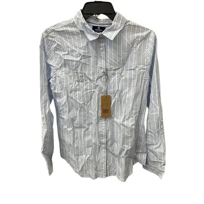 Camisa con botones a rayas azul sperry - talla pequeña Foto 1 de 2