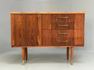 Mid Century Sideboard Christian Dell 1950s Vintage Brass Drawers EB9771 MWOO - Picture 1 of 24