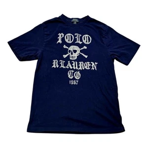Polo Ralph Lauren X Streetwear Pirate Skull Shirt Blue Youth XL (18-20) - Picture 1 of 2