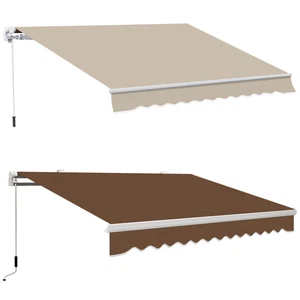 Outsunny Tenda da Sole a Bracci Avvolgibile a Manovella 4x2.5m - Bild 1 von 51