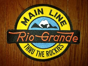 LARGE- DRGW - Rio Grande Main Line Thru the Rockies embroidered patch- NEW - Picture 1 of 1