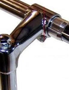 MANILLAR BICICLETA CUÑA ALEACIÓN 22.2mm A 25.4mm CRUISER LOWRIDER BICICLETAS CHOPPER - Imagen 1 de 2