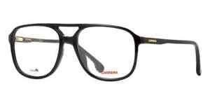 CARRERA 176 0807 807 Eyeglasses Black Demo Lens Men's Optical Frame New 54mm