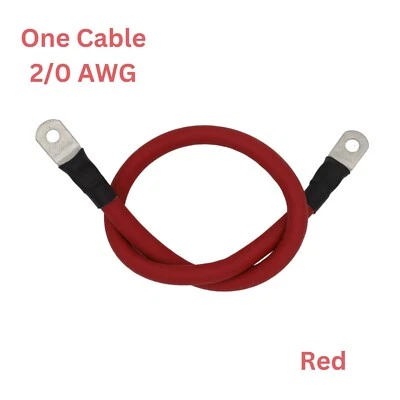 Cable de batería personalizado calibre 2/0 AWG cobre coche energía solar cable inversor soldadura Foto 1 de 3